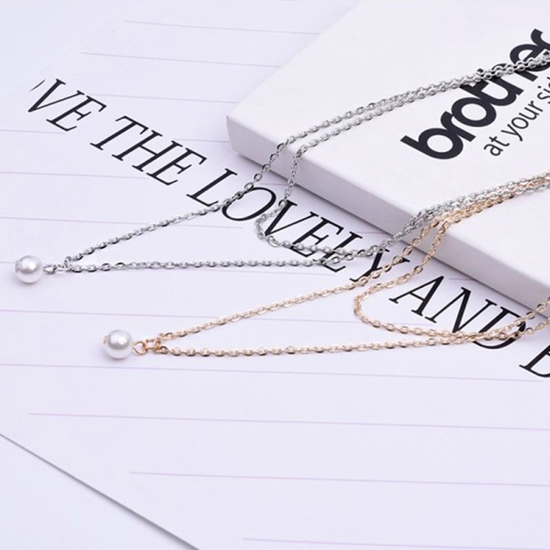 Simple Styled Double Layer Necklace