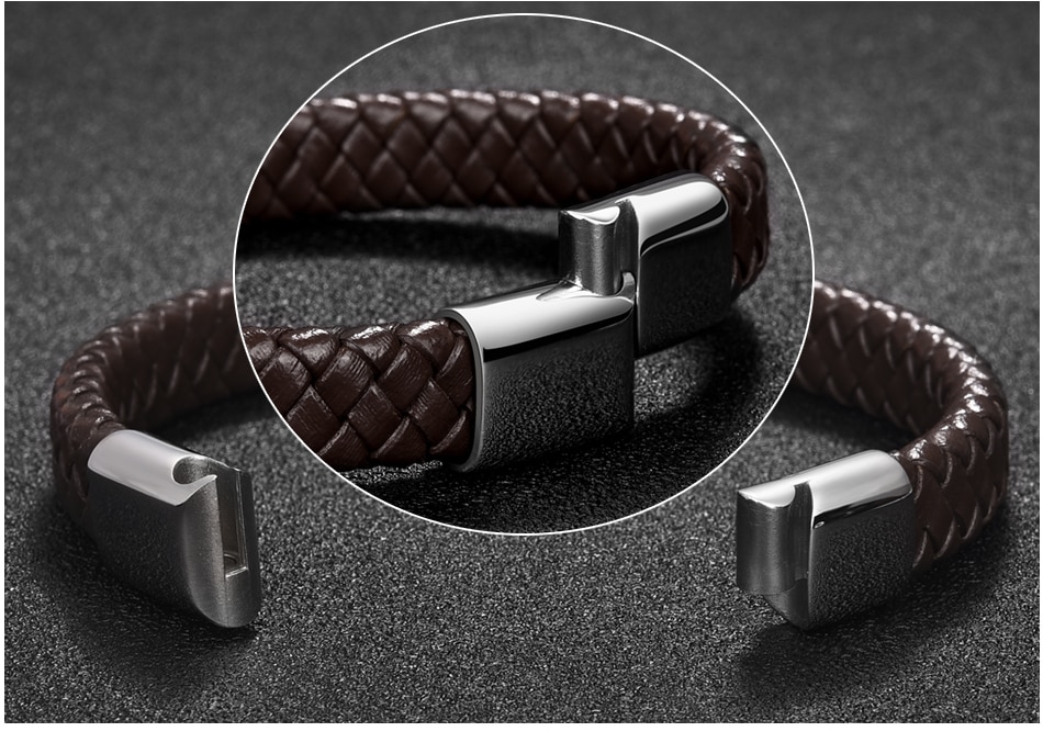 Men's Simple Leather Bracelet